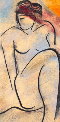 Lot 622 - Mary Stork (1938-2007) "Temptress" Signed and...