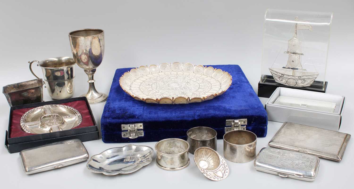 Lot 24 - A Collection of Assorted Silver and Silver