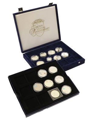 Lot 348 - 15x Mixed Silver Proof Coins; (8x) coins from...