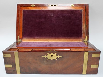 Lot 288 - A Good 19th Century Mahogany and Brass-Bound...