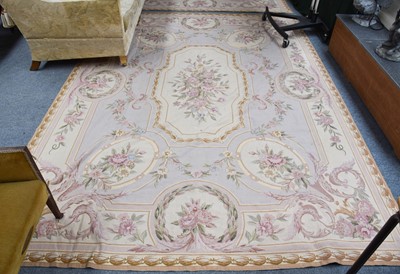 Lot 1394 - A Pair of Needlepoint Carpets, each with a...