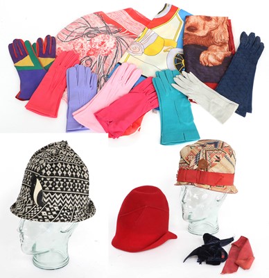 Lot 2293 - Circa 1920s Cloche Hats and Accessories,...