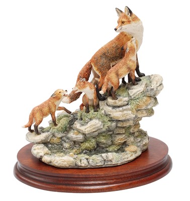 Lot 2161 - Border Fine Arts Fox Groups Comprising: 'Fox...