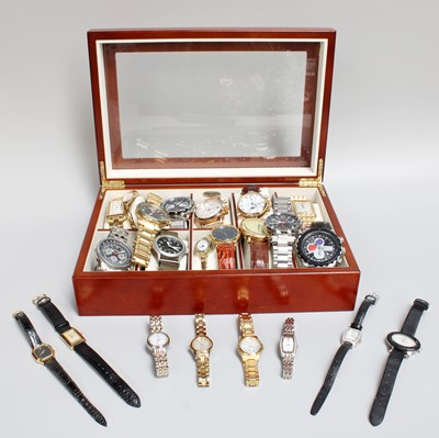 Lot 123 - Two Citizen Eco Drive Wristwatches, and A...