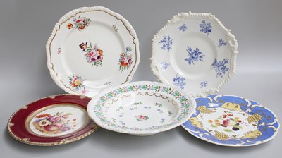 Lot 150 - A Rockingham Porcelain Plate, 1826, with...