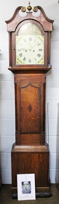 Lot 1364 - An Oak and Mahogany Eight Day Longcase Clock,...