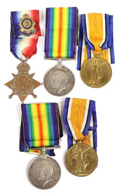 Lot 12 - A First World War Trio, awarded to RTS-3181...