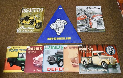 Lot 181 - Seven Various Modern Car and Motorbike related...