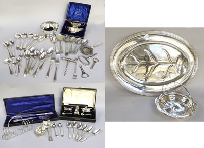 Lot 176 - A Collection of Assorted Silver and Silver...