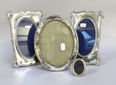 Lot 175 - Four Various Silver Photograph-Frames, two...