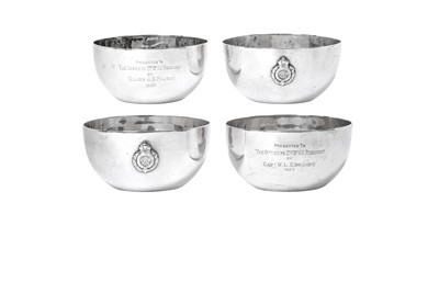 Lot 2298 - Four Edward VII Silver Finger-Bowls