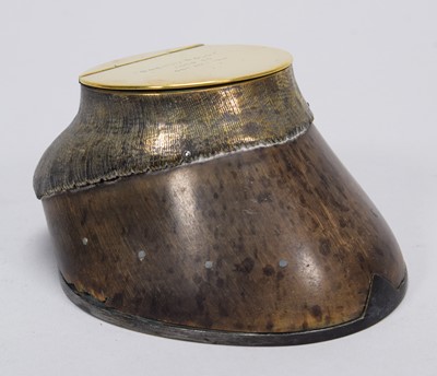 Lot 2237 - Natural History: A Brass Mounted Horse Hoof...