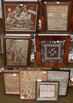 Lot 1186 - A Square Alphabet Sampler, Ann Fawcett, aged...