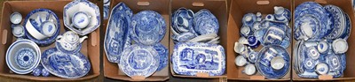 Lot 310 - A Collection of Spode Blue Italian Dinner and...