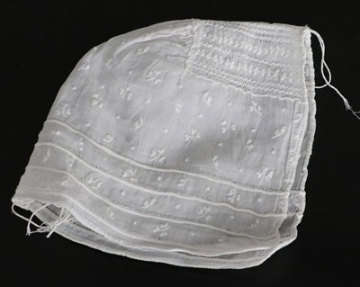 Lot 2214 - Mainly 19th Century Baby Bonnets comprising a...