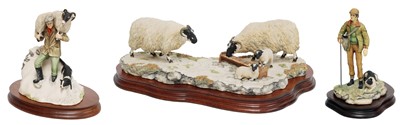 Lot 2140 - Border Fine Arts Sheep and Collie Models...