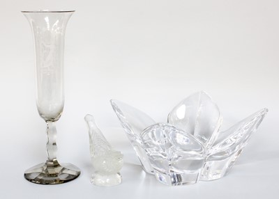 Lot 119 - Orrefors Glass Bowl, of petal form, 11cm...