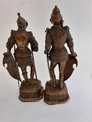 Lot 2251 - A Pair of German Silver and Ivory Figures