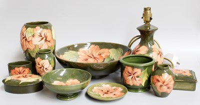 Lot 159 - Walter Moorcroft Pottery, various shapes in...