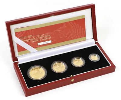 Lot 150 - Royal Mint, Gold Proof Britannia Collection...