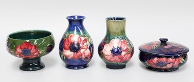 Lot 167 - A William Moorcroft Vase, "Anemone" pattern,...