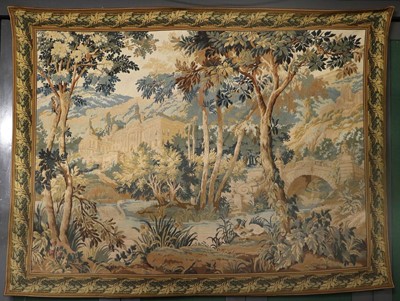 Lot 1024 - Machine Made "Gobelins" Tapestry, the field...