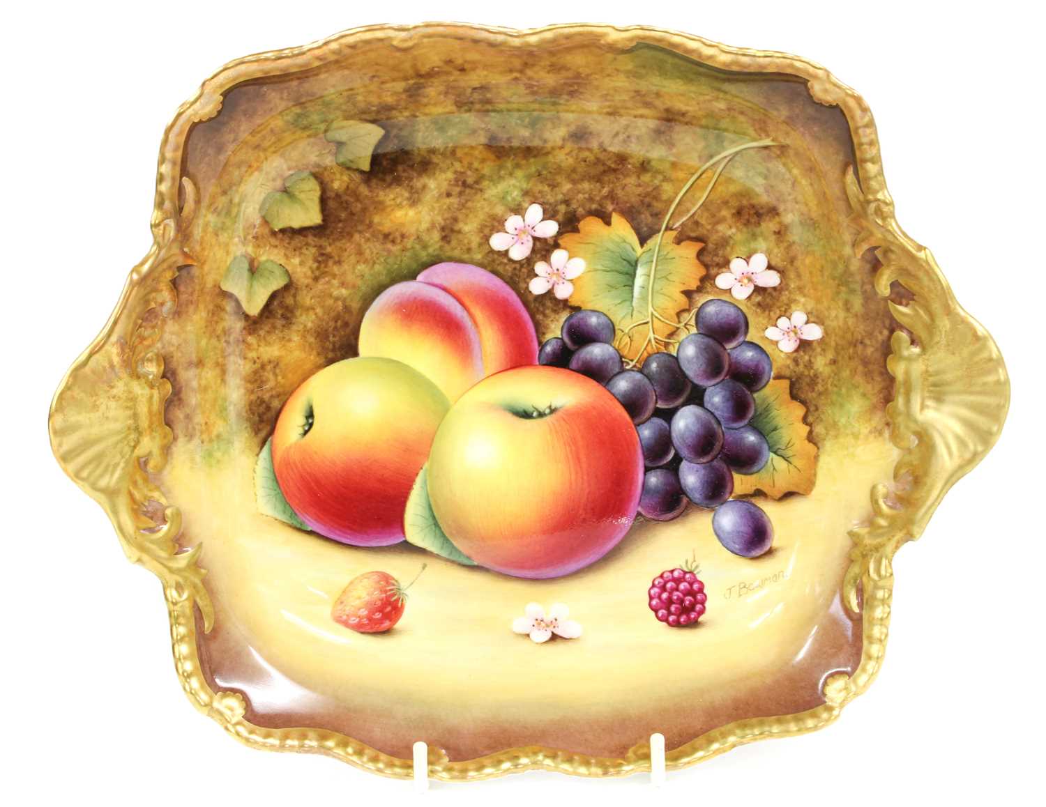 Lot 119 - A Royal Worcester Porcelain Twin Handled Dish,...