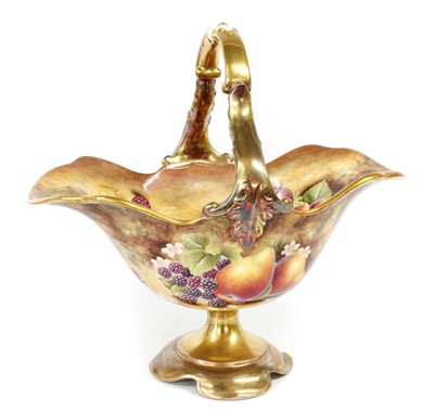 Lot 126 - A Royal Worcester Porcelain Basket, by Jason...