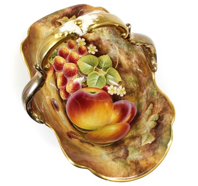 Lot 126 - A Royal Worcester Porcelain Basket, by Jason...