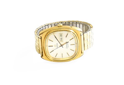 Lot 584 - A Gold Plated Omega Seamaster Quartz Wristwatch