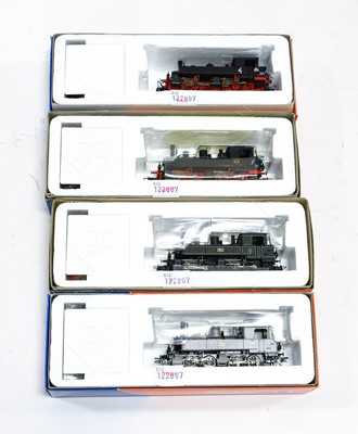 Lot 4357 - Roco HO Gauge Four 0-4-4-0T Locomotives