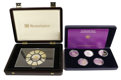 Lot 327 - 2x Commemorative Silver Coin Sets, comprising;...