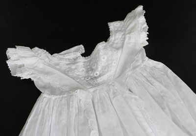 Lot 2145 - Circa 1810-15 White Cotton Baby Gowns...
