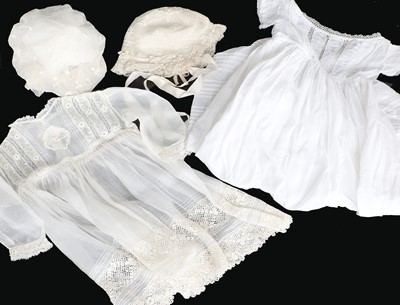 Lot 2142 - Mid 19th Century Baby and Toddler Gowns and...