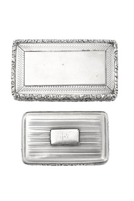 Lot 2244 - A William IV Silver Snuff-Box