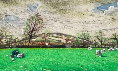 Lot 1000 - Piers Browne (b.1949) "On Wenlock Edge the...