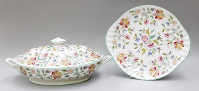 Lot 190 - Minton Haddon Hall Pattern Dinner and Teawares