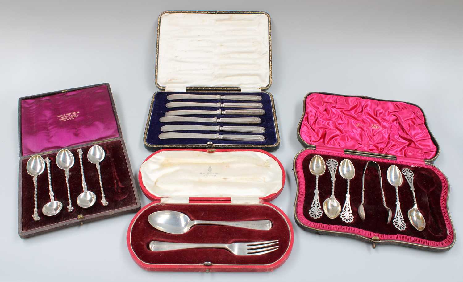 Lot 39 - A Collection of Assorted Cased Sets of