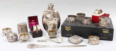 Lot 34 - A Collection of Assorted Silver, including a...