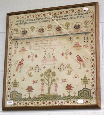 Lot 1518 - A 19th century Needlework Sampler, by...