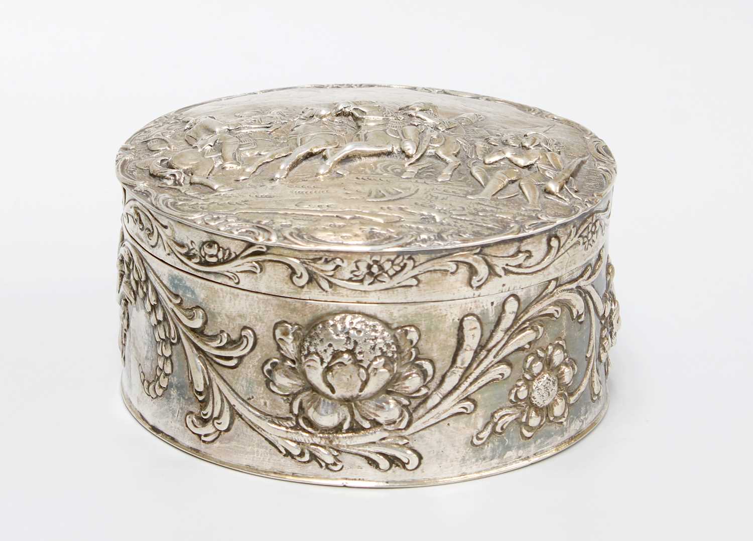Lot 52 - A Continental Silver Dressing-Table Box, with...