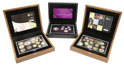 Lot 294 - 3x UK Proof Sets, to include, Diamond Jubilee...