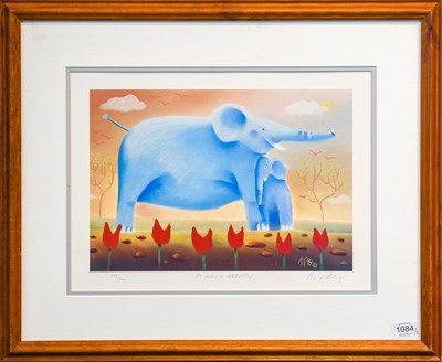 Lot 1084 - Mackenzie Thorpe (b.1956) "Interflora" Signed,...