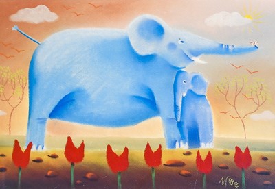 Lot 1084 - Mackenzie Thorpe (b.1956) "Interflora" Signed,...