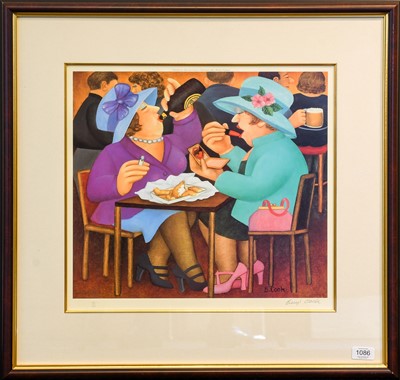 Lot 1086 - Beryl Cook (1926-2008) "Ladies who Lunch"...