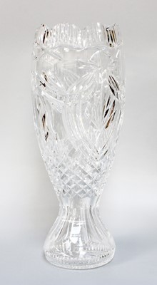 Lot 321 - A Waterford Crystal "Birds of Paradise" Vase,...