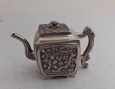 Lot 2333 - A Victorian Miniature Toy Silver Teapot