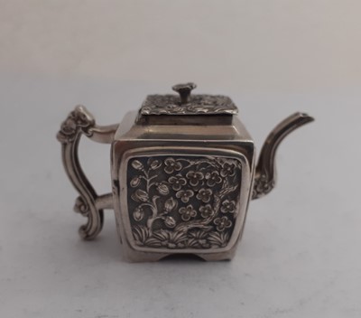 Lot 2333 - A Victorian Miniature Toy Silver Teapot