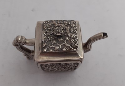 Lot 2333 - A Victorian Miniature Toy Silver Teapot