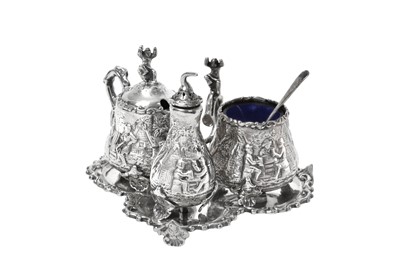 Lot 2318 - A Victorian Silver Condiment-Set